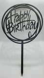 Happy Birthday Circular Cake Topper
