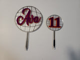 Personalised Cake Toppers - Two Colours