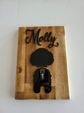 Personalised Dog Breed Leash Holder