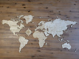 Wooden World Map - Wall Art