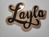 Custom Name Sign - Premium Mirror Acrylic Finish