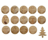 15 piece Timber Baby Milestone Plaque Set PJ Laser Designs QLD