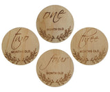 Timber Baby Milestone Plaque Set PJ Laser Designs QLD