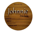 Timber Birth Announcement QLD PJ Laser Designs