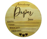 Timber Birth Announcement QLD PJ Laser Designs