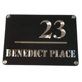 Acrylic House Number & Address Sign PJ Laser Design QLD