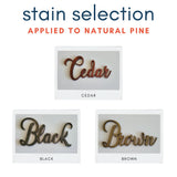 Stain Options Timber Options Family Tree PJ Laser Design QLD