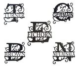 Monogram Surname Sign Custom Queensland PJ Laser Designs