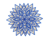 Crystal Waters Mandala Wall Art - Acrylic