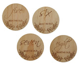 Acrylic Baby Milestone Plaque Set PJ Laser Designs QLD