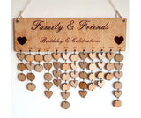 birthday board with wooden discs PJ Laser Designs QLD