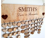 Personalised Celebration Calendar Kit PJ Laser Designs QLD