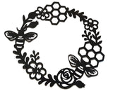 Beautiful Bee Wreath Home Decor Acrylic PJ Laser Designs QLD