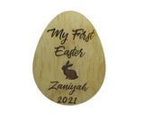 My First Easter Personalised Name Timber Plaque PJ Laser Designs QLD