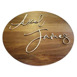 Timber  Name Sign PJ Laser Designs QLD