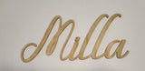 Acrylic Mirror Finish Script Name Sign PJ Laser Design QLD