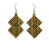 Timber Earrings Sustainable PJ Laser Designs QLD