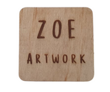 Child Art Timber Magnet PJ Laser Design QLD