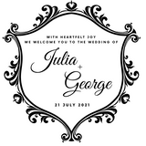 Ornate Artwork Oak Wedding Sign PJ Laser Designs QLD