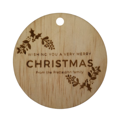 Personalised Christmas Gift Tag
