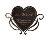 Rose Gold Save the Date Magnet PJ Laser Designs QLD