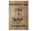 Oak Wedding Sign PJ Laser Designs QLD