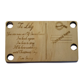 Elf on the Shelf Personalised Postcard PJ Laser Design QLD