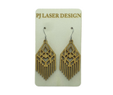 Timber Earrings Sustainable PJ Laser Designs QLD