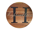 Monogram Family Surname Sign PJ Laser Designs QLD