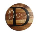 Monogram Family Surname Sign PJ Laser Designs QLD