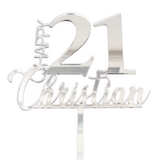 Personalised Cake Topper PJ Laser Designs QLD