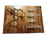 Grandparent Milestone Sign PJ Laser Design QLD