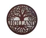 Jarrah personalised tree of life wall art PJ Laser Designs QLD