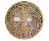 personalised monogram tree of life wall art PJ Laser Designs QLD