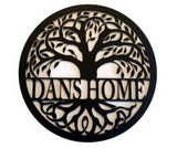 personalised tree of life wall art PJ Laser Designs QLD