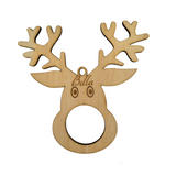 Personalised Christmas Ornament Reindeer PJ Laser Designs QLD