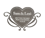 Clear Acrylic Save the Date Magnet PJ Laser Designs QLD