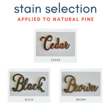 Stained Timber Options personalised tree of life wall art PJ Laser Designs QLD