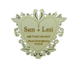 Timber  Save the Date Magnet PJ Laser Designs QLD