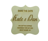 Timber Save the Date Magnet PJ Laser Designs QLD