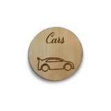 Timber Toy Storage Tag PJ Laser Designs QLD