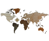 Wooden World Map Wall Art PJ Laser Design QLD