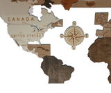 Wooden World Map Wall Art PJ Laser Design QLD