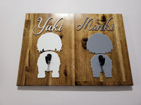 Two Dog Breeds Leash Holder