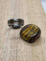 STONE INLAY RING Stainless Steel