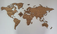 Wooden World Map - Wall Art