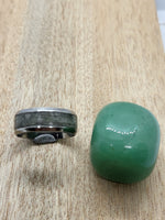 STONE INLAY RING Stainless Steel