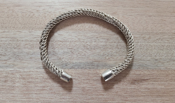 Viking Cuff Bracelet in sterling silver and or brass