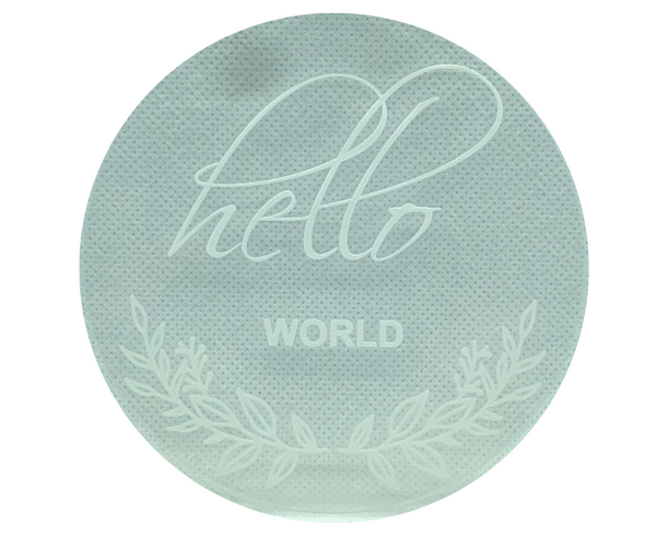 Hello World Acrylic Birth Announcement Plaque