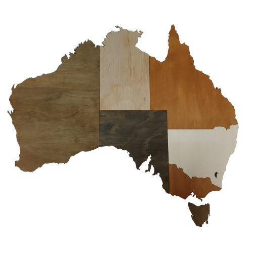 Australia Timber Wall Art PJ Laser Design QLD